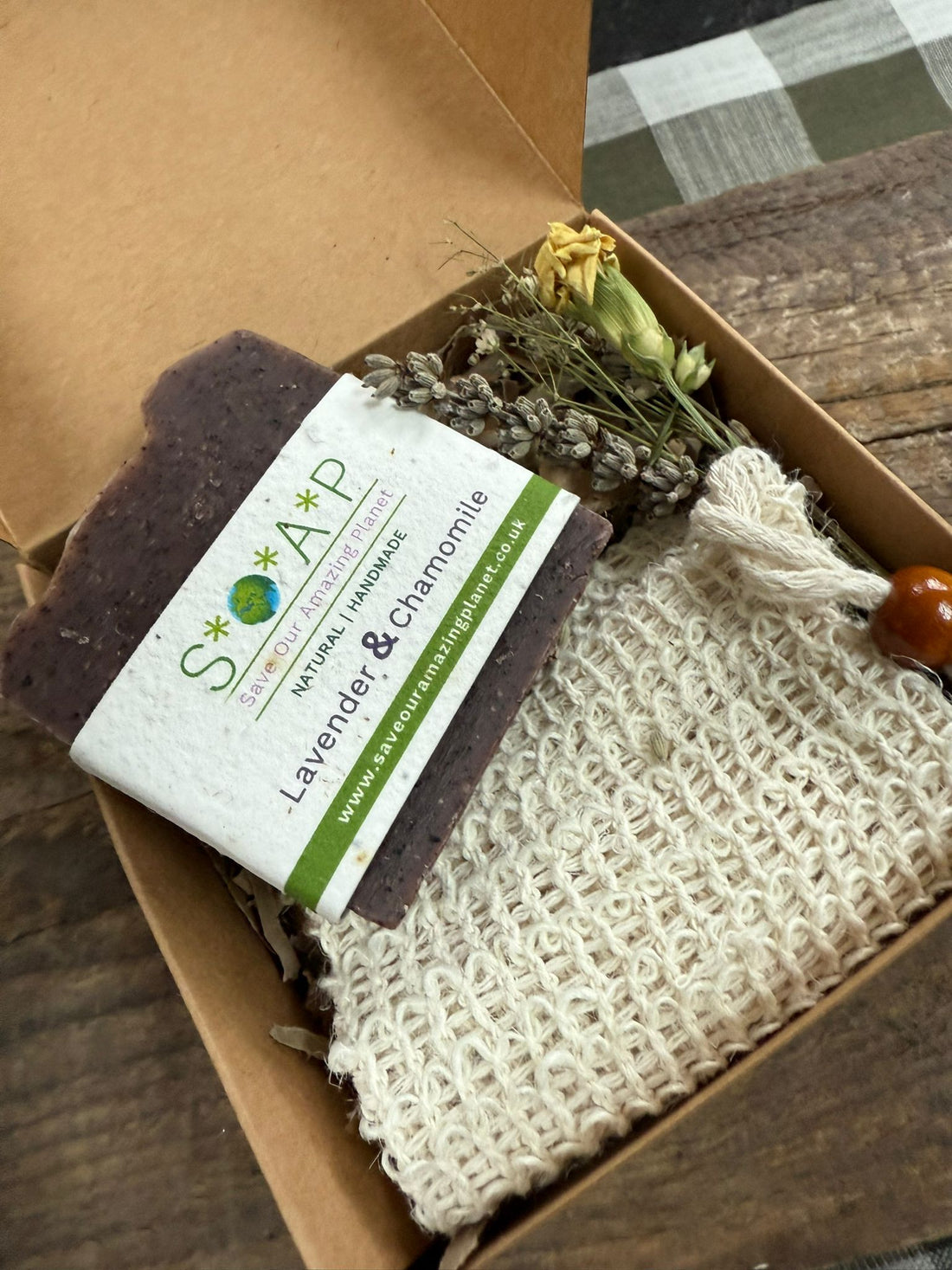 Sisal Soap Saver and Gift Set