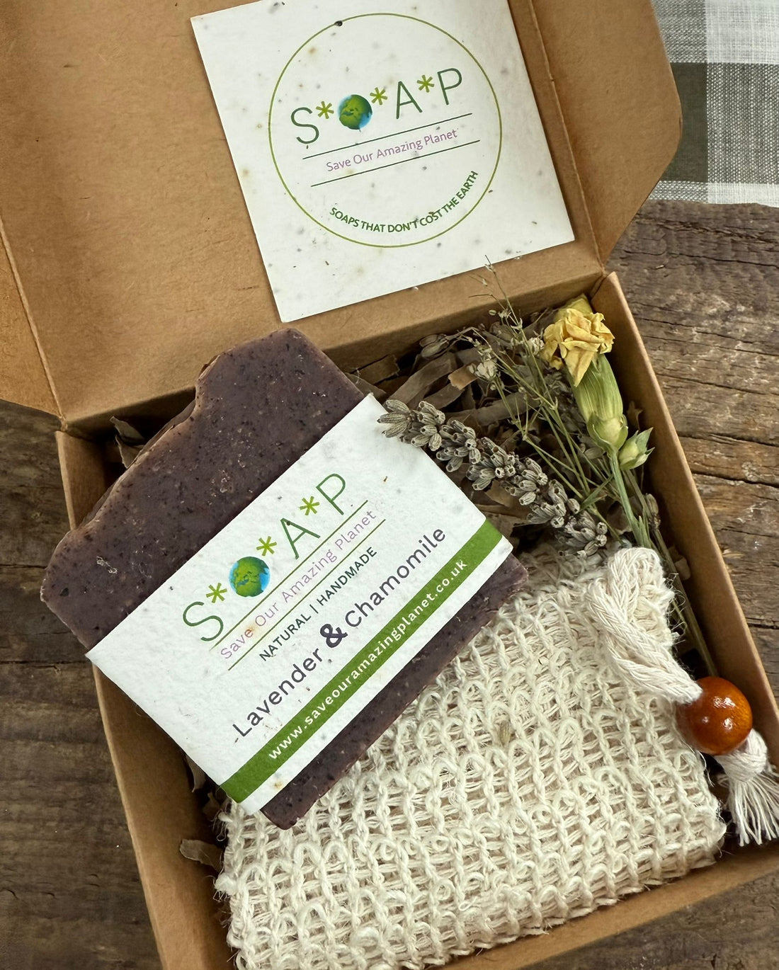Sisal Soap Saver and Gift Set