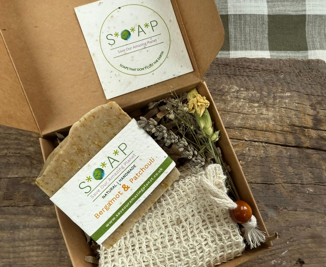 Sisal Soap Saver and Gift Set