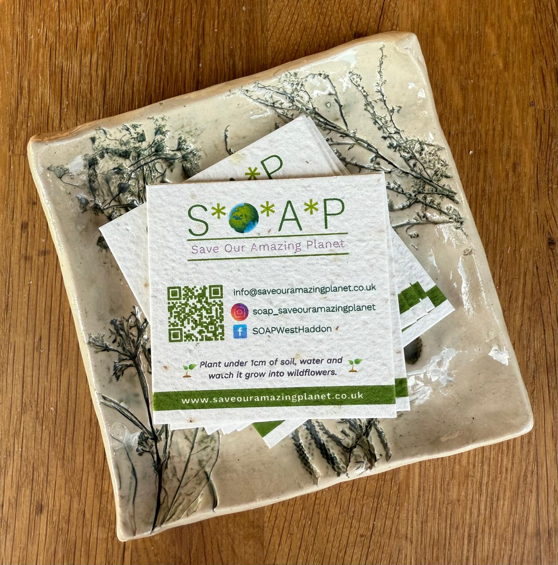 Botanical Soap Dish Gift Set